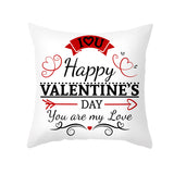 Valentine's Day Pillow Covers 4 Piece Random Styles Together, Home Pillow Cushion Cover