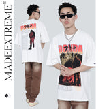 Y2g Shirts for Boys round Neck Short Sleeve Retro Printed Loose T-shirt