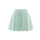 Coachella Music Festival Outfits Drawstring Solid Color Loose Casual Shorts Fashion Women's Pants