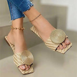 Women Open Toe Sandals Flats Summer Flat Open Toe Plus Size Sandals