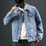 Men Denim Jackets Men's Spring and Autumn Loose Fashion