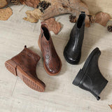 Highway Flat Sandals Flat Leather Sandal Boots Retro Comfort Mom Shoes