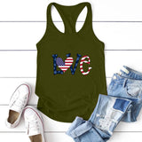 Valentine's Day T Shirt Sports Outerwear Vest Women's Printed