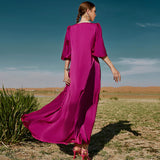 Taffeta Dress Satin Stitching Gold-Woven Rhinestone Dress