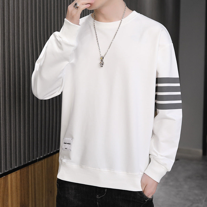 Men's Sweatshirt Men's Long Sleeve round Neck Baggy Coat Men's Clothing