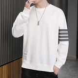 Men's Sweatshirt Men's Long Sleeve round Neck Baggy Coat Men's Clothing