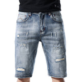 Men Jorts Summer Denim Shorts Men's Retro Casual