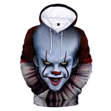 Anime Hoddies Stephen King's It 2 Coat Fall Winter Fashion 3D Digital Printed Hood Sweatshirt Hoodie