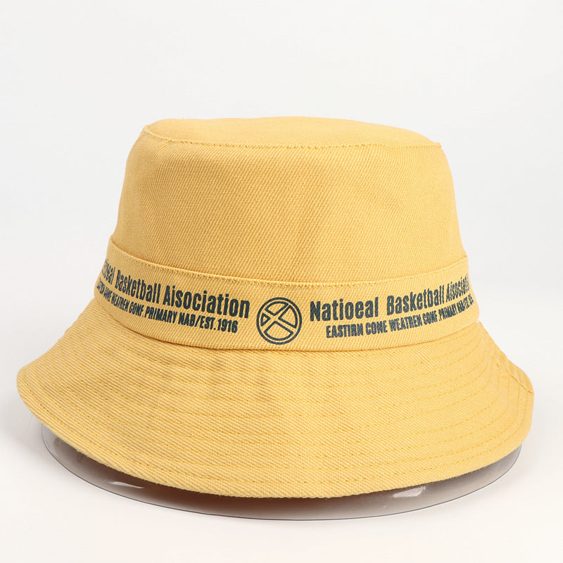Bucket Hat Fishing Cap Cotton Print Fisherman Hat Summer Sun Protection Hat for Men Sun-Proof Basin Hat