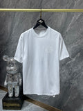 CHH Chrome Hearts T Shirts Cross Sanskrit Flocking Short Sleeve T-shirt