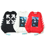Off White Sweatshirts Autumn And Winter Off Arrow Loose Men'S Women'S Pullover Coat