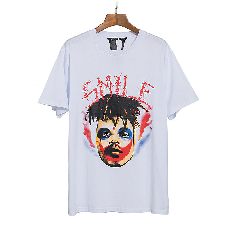 Vlone T Shirt Spring And Summer Letter Print Short Sleeve T-Shirt Men And Women