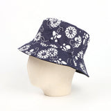 Bucket Hat Fishing Cap Cotton Print Fisherman Hat Men and Women Vintage Printing Bucket Hat Outdoor