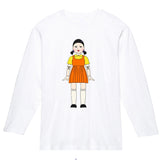 Squid Game Costume Wooden Man Printed Shirt Short Sleeve T-shirt