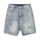 Men Denim Shorts Casual Denim Shorts Men's Loose