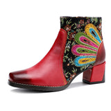 Justin Yellowstone Boots Retro Ethnic Style Retro Women'S Shoes