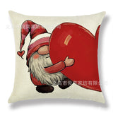 Valentine's Day Pillow Covers 4 Piece Random Styles Together, Home Decoration Red Letter Office Waist Cushion Cover