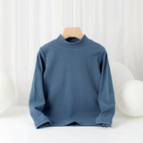 Children Long Sleeve Shirts Autumn Boy's Long-Sleeved T-shirt Warm