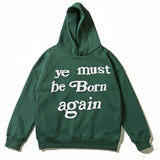 Kanye West Sunday Service Hoodie Puff Print Loose Fog Hoodie For Men And Women