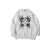 Man Fall Outfits Vintage Sweater Men's and Women's High Street Fashion Brand Pullover Sweater Top