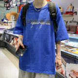 Men T-Shirts Loose Half Sleeve Printing