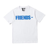 Vlone Printed Loose Hip Hop Shortsleeved Tshirt Hip Hop Men And Women
