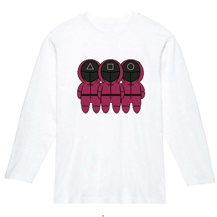 Squid Game Costume round Six Pattern Printed Short-Sleeved T-shirt