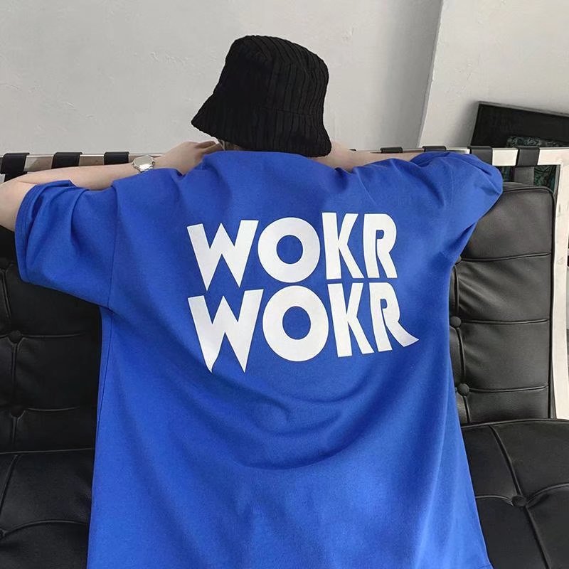Men T-Shirts Letter Print Loose
