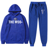 Vlone Hoodie & Pants 2 Piece Printed Men'S And Women'S Loose Hooded Sweater