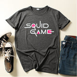 Squid Game Costume Printed Men's and Women's Loose round Neck Short Sleeve T-shirt
