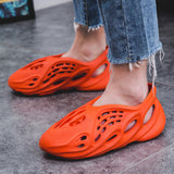 Mens Slide Summer Hollow Out Shoes Male Couple Yezy Roman Sandals Women'S Beach Shoes