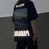 Askyurself T Shirt Short Sleeve Worn Looking Washed-out T-shirt Men and Women