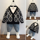 Toddler Boys Sweater Children's Clothing Boys' Cardigan Coat Spring and Autumn