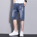 Men Denim Shorts Men's Thin Loose Casual Pants