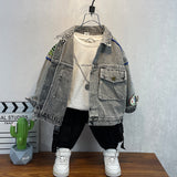 Toddler Boys Jackets Boys' Denim Jacket Spring and Autumn Clothing