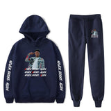 Never Broke Again Hoodie Hoodie Ankle Banded Pants Casual Suit