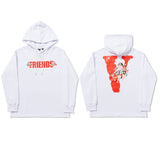 Vlone Hoodie Sweater Men'S Large V Coat Women'S Hooded