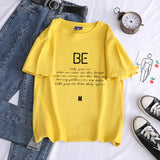 BTS Proof T Shirt Summer Loose Cotton T Top for Women