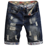 Men Jorts Loose Straight Five-Point Pants Large Size Men's Denim Shorts