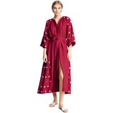 Beth Dutton Bohemian Dress Winter Autumn Midi Dresses SUNFLOWER V-neck Dress