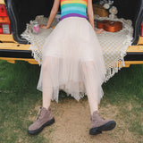 Coachella Music Festival Outfits Autumn/Winter Tulle Skirt Spring/Summer Long Dress