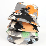 Bucket Hat Fishing Cap Cotton Print Fisherman Hat Camouflage Men's and Women's Outdoor Leisure Sun Hat