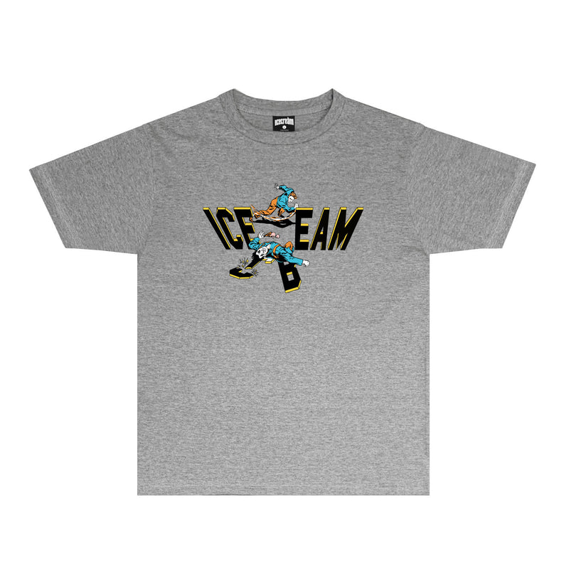 Ice Cream Running Dog T Shirt Loose Printed Audio Rap T-shirt