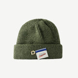 Red Beanie Hat Women's Autumn and Winter Warm Knitted Hat Beanie Hat Sleeve Cap