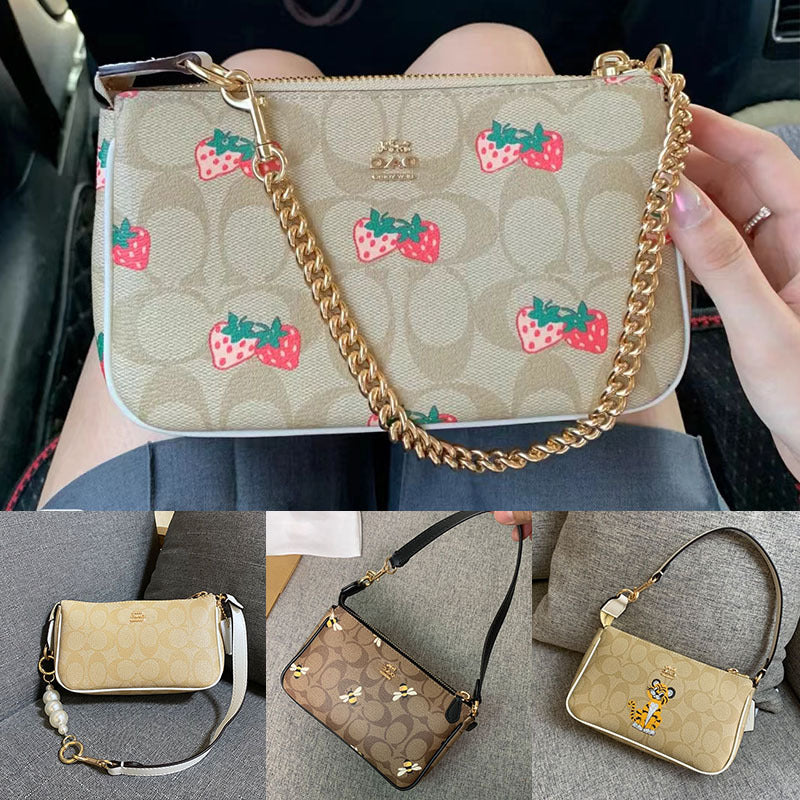 Strawberry Bags Pearl Chain Strawberry Mahjong Bag
