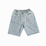 Men Denim Shorts Baggy Denim Shorts Men's Summer