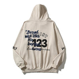 Cardigan Baseball Jacket Autumn and Winter Letter Vintage Print Zipper Cardigan Hoodie