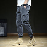 Cuffed Cargo Pants Autumn Leisure Men's Loose