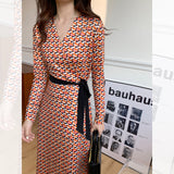 Gloria Vanderbilt High Waist Lace-up Slimming Mid-Length Slim Dress