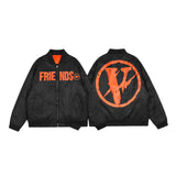 Vlone Jean Jacket Winter Jacket Street Warm Coat Hip Hop Men And Women